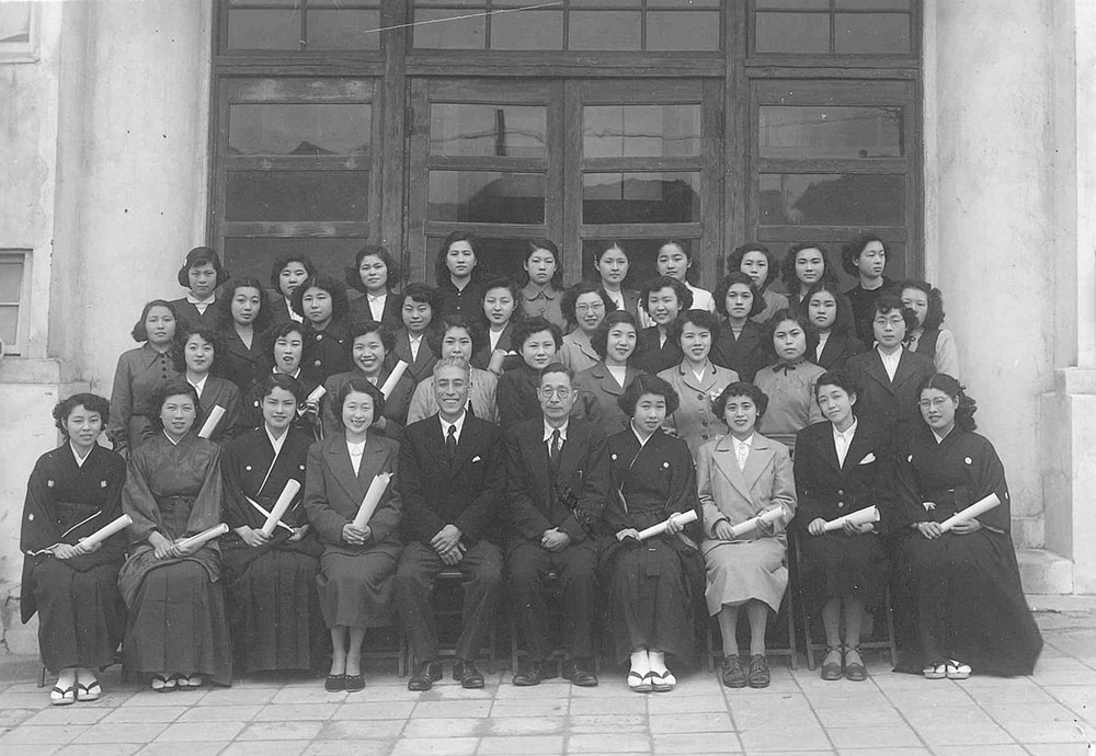 古い集合写真 宮城県立第一中学校第十一回卒業生及職員一同 川田 正澂 
