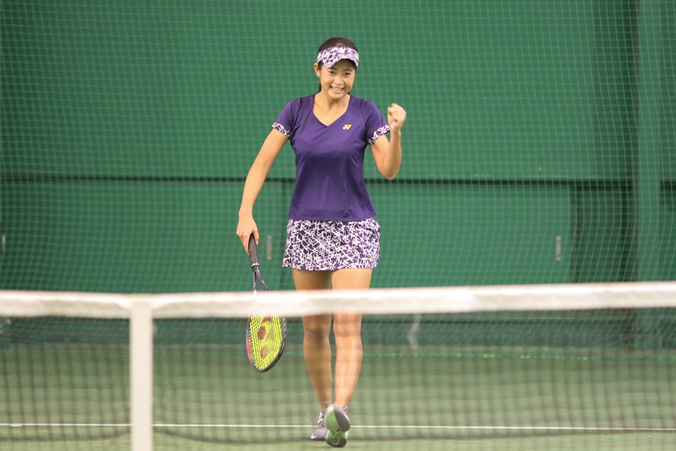 東洋学園大学_全日本学生室内テニス選手権大会小松選手