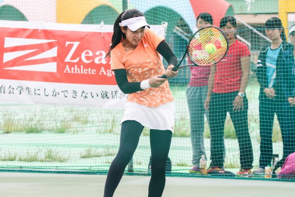 東洋学園大学_H30春関_女子S本戦3日目の小松選手