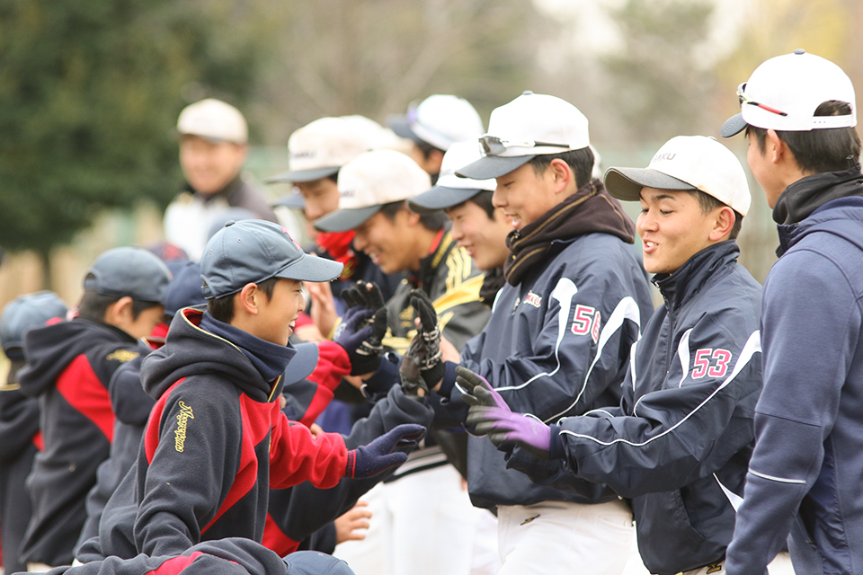 東洋学園大学_硬式野球部による「少年野球教室」