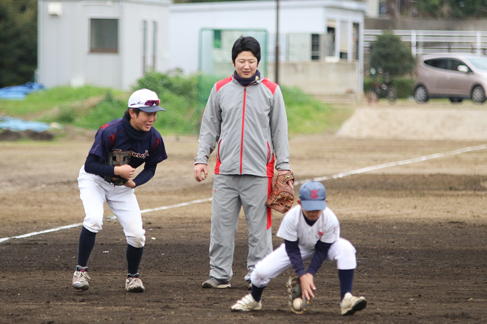 東洋学園大学_硬式野球部による「少年野球教室」