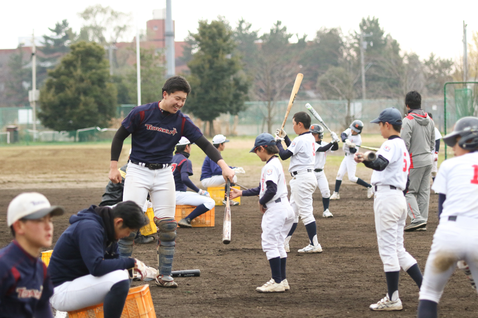 東洋学園大学_硬式野球部による「少年野球教室」