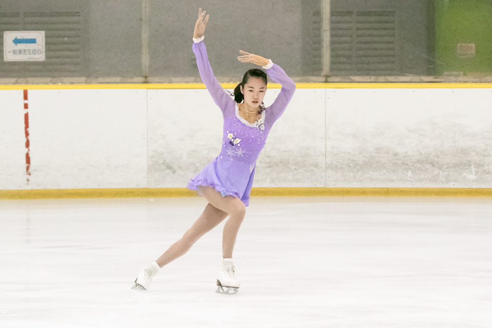 東洋学園大学_戸室選手※第47回関東学生フィギュアスケート選手権大会で女子6級9位