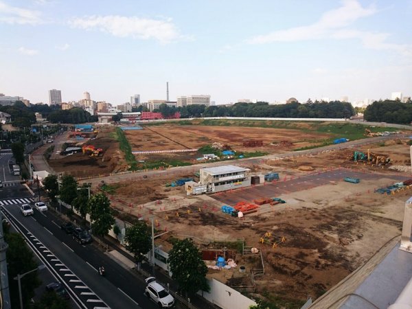 東洋学園大学_新国立競技場定点観測（2016/8/17 荻野ゼミ撮影）