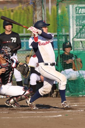 東洋学園大学_2018秋季リーグ最終戦_佐藤選手の犠飛