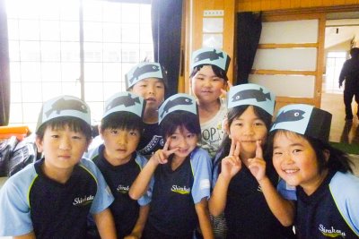 東洋学園大学_坂本ゼミ合宿_白方小学校の児童たち