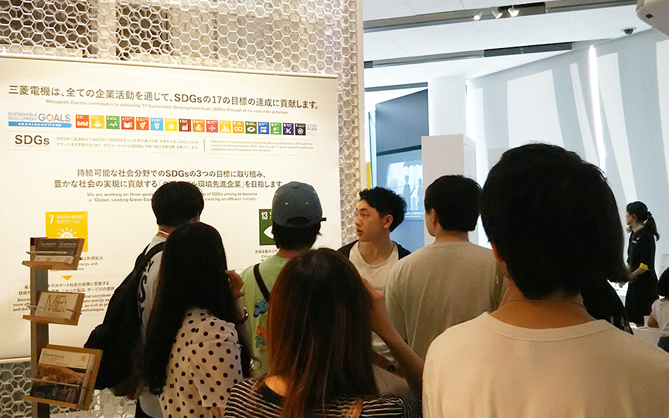 東洋学園大学_畔上ゼミがMEToA Ginzaを訪問し三菱電機（株）の企業活動を学ぶ学外研修を実施