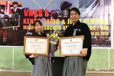 東洋学園大学_剣道_ベトナムのセミナーにて