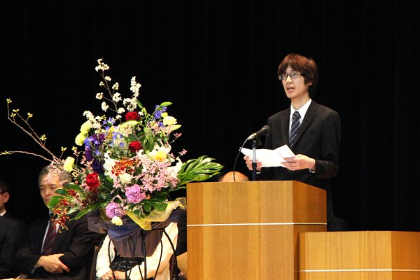 東洋学園大学_平成28年度入学式_学生会長