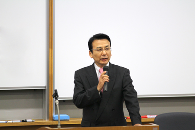 東洋学園大学「企業活動と環境」授業／同仁医薬化工株式会社　代表取締役　森正治氏