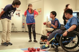 東洋学園大学_ボッチャ体験会ボランティア