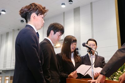 東洋学園大学_2018年度入学式_新入生宣誓