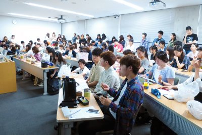 東洋学園大学_オリパラ ボランティアミーティング_満員の教室