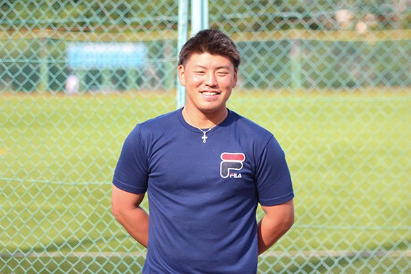 東洋学園大学_福島ホープスで活躍する福士史成選手（野球部昨年度主将）