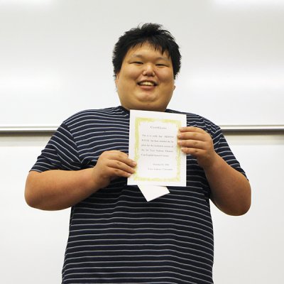 東洋学園大学_第1回英語スピーチコンテスト_朗読1位