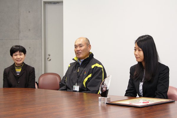 東洋学園大学_小松選手理事長賞受賞後のコメント