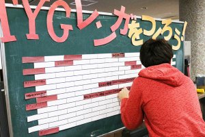 東洋学園大学_人間科学部お疲れ様会_寄せ書きコーナー