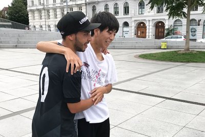 東洋学園大学_すとさか同好会永井選手とLeamssi選手