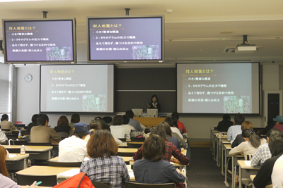 JCBL 内海旬子事務局長の講義／東洋学園大学