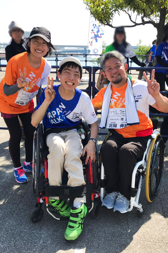 東洋学園大学_ボッチャサークル橋本選手が「ジャパンウォークin TOKYO2019春」に参加
