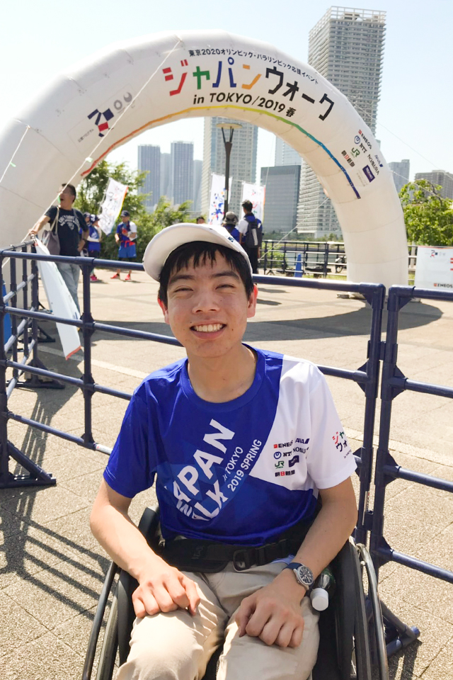 東洋学園大学_ボッチャサークル橋本選手が「ジャパンウォークin TOKYO2019春」に参加