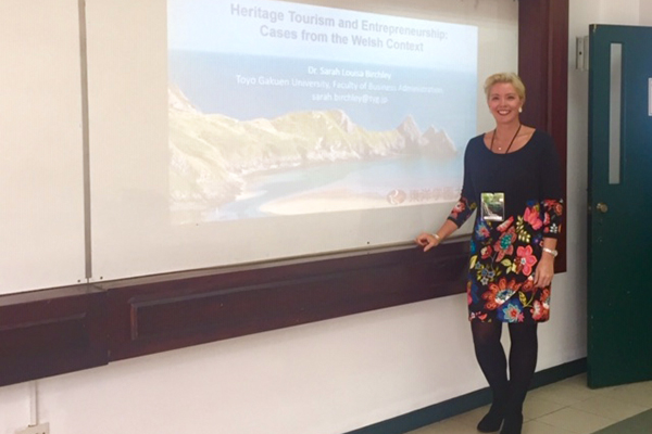 東洋学園大学_Birchley先生“Best Paper at the X International Tourism Congress”を受賞