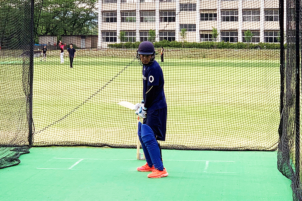 東洋学園大学_クリケットの男子日本代表強化選手団に富澤望選手が選出