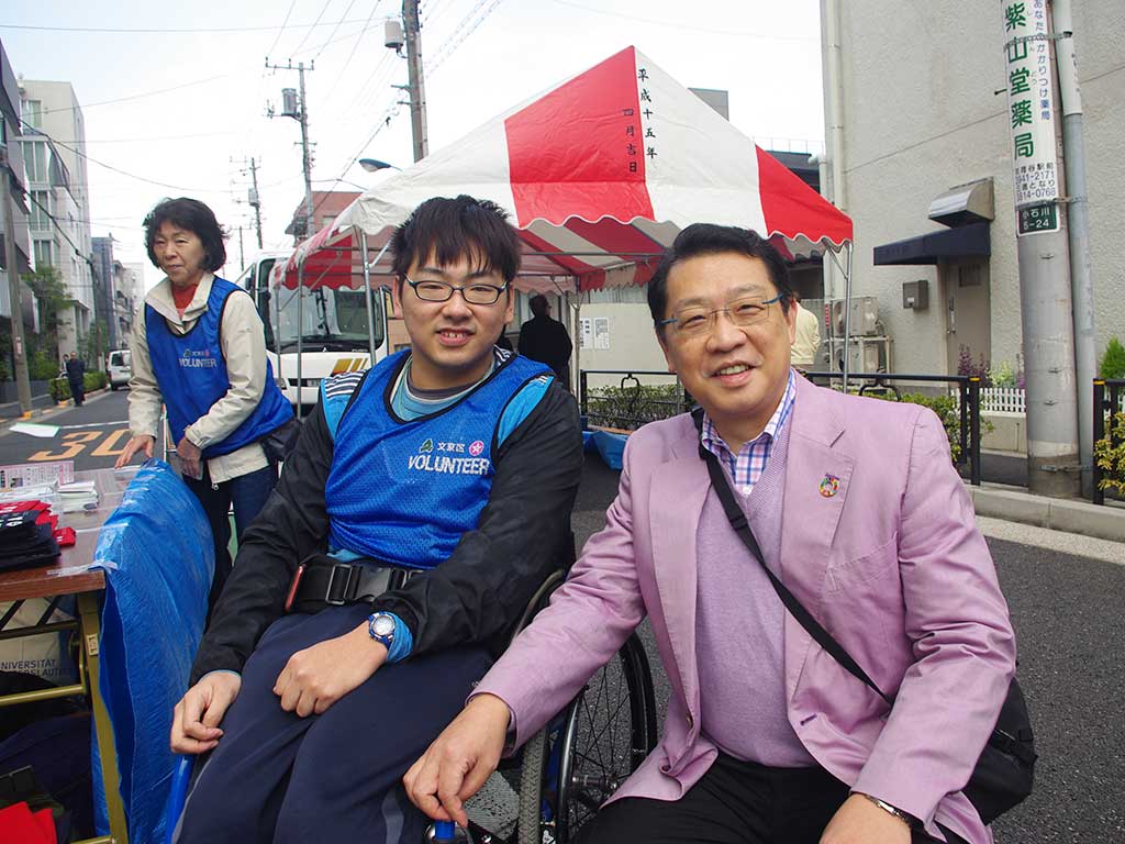 東洋学園大学_ボッチャサークル4年生が文京区のスポーツボランティアに参