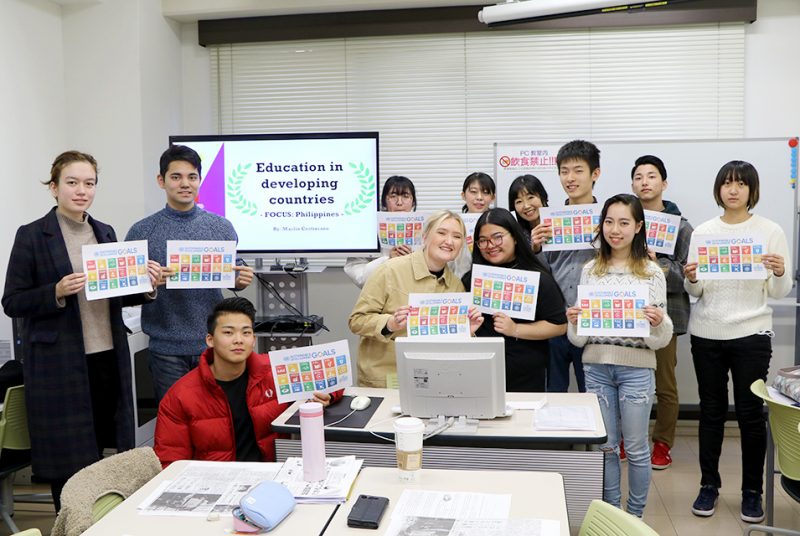 インターンから母国のSDGsについて学ぶ。国際キャリアプログラム（ICP）特別授業