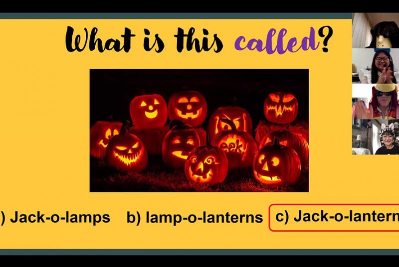 仮装も！Virtual English Lounge でHalloweenの歴史や各地の文化、ボキャブラリーを楽しむ