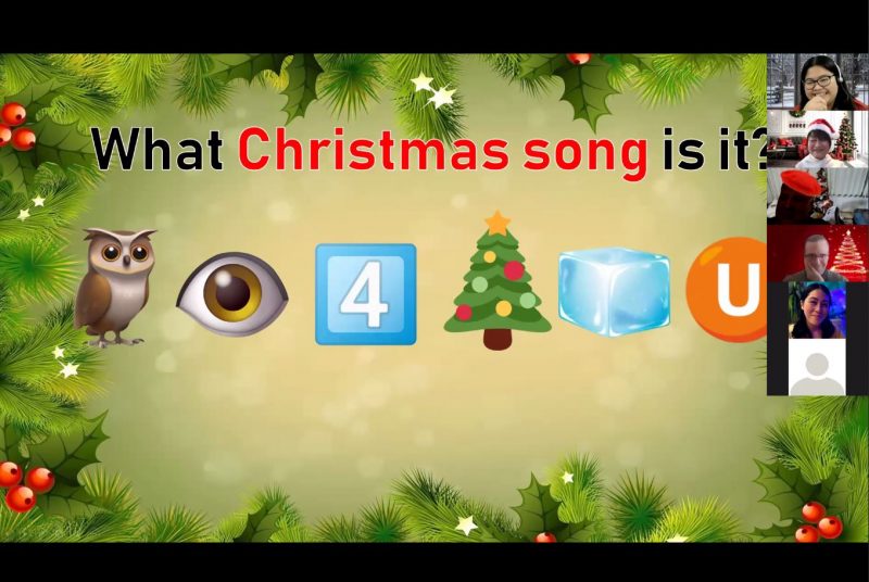 秋学期ラストのLounge Eventはクリスマス！Maslinが超難問の絵文字クイズも