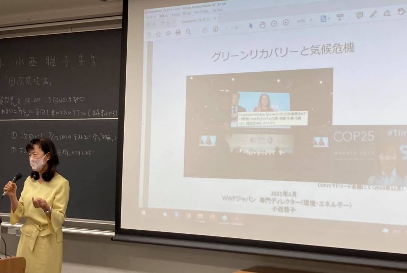 アフターコロナへのキーワード「グリーン・リカバリー」についてWWFジャパンの小西雅子氏に学ぶ