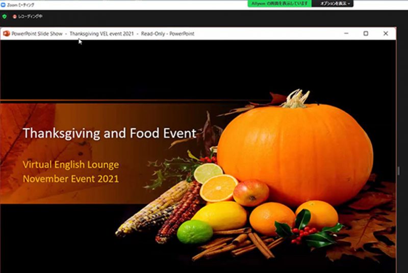 北米大陸のお祭り“Thanksgiving”を知る！EEDC主催のFood /Thanksgiving Event