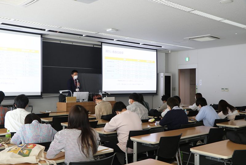 地域における障がい者福祉を考える。「地域ではたらく」でゲスト講義