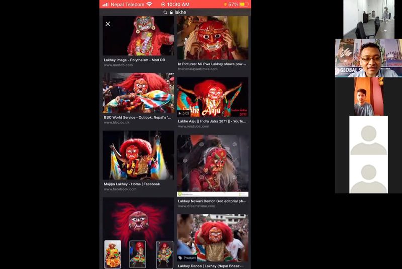 「異文化間コミュニケーション」公開授業でICPの学生がネパールの学生と交流