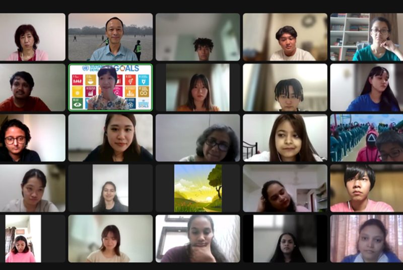 海外赴任中の卒業生も参加！インドで日本語を学ぶ大学生とICP生のオンライン交流会