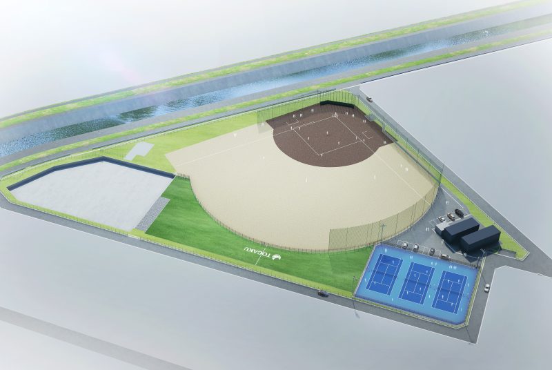 2022年冬、グラウンドをリニューアル   クラブハウスも新設し、野球部とテニス部の活動を支援