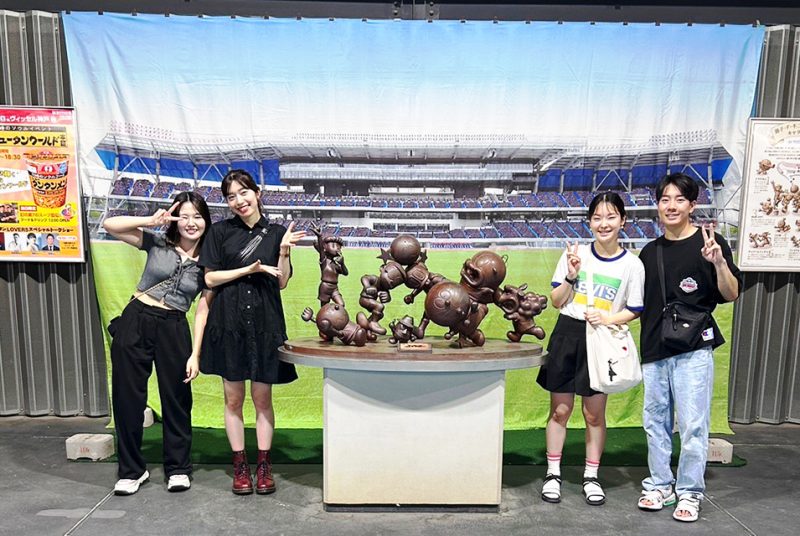 集客増加の施策を探るべく、プロスポーツの現場を視察。田蔵ゼミ×Vリーグの産学連携プロジェクト
