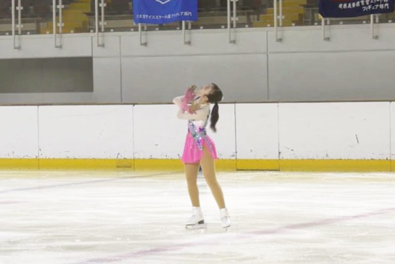 フィギュアスケート同好会の1年生が東日本学生フィギュアスケート選手権大会（女子5級）に初出場