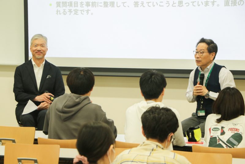 本学と文京学院の理事長が大学経営を語る。単位互換科目「経営者論（文京学院大学）」特別講義
