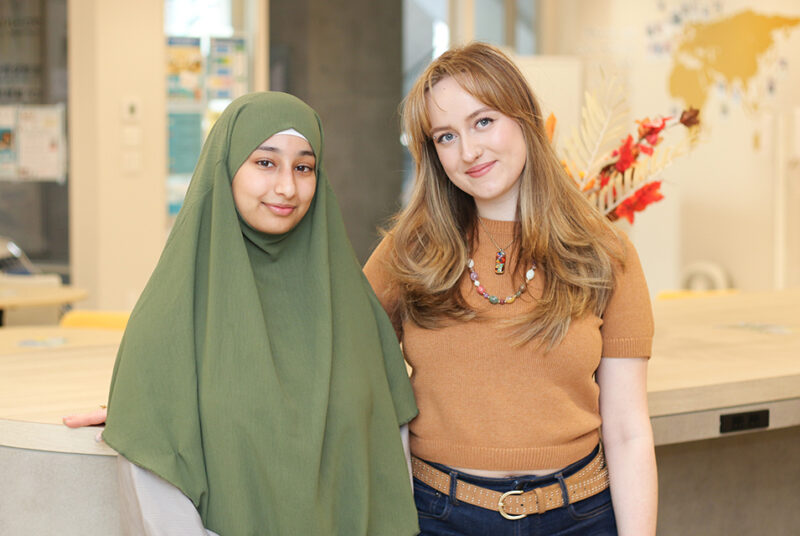 1月から新インターンのAlaaとSkyが着任！Global Loungeで交流を