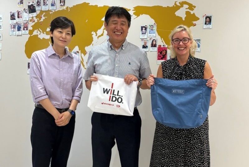 韓国・建国大学の国際課職員が国際交流センターに来訪